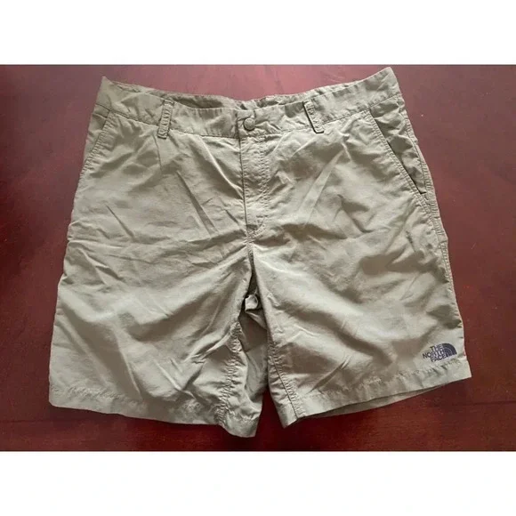 The North Face Men's Flat Front Green Kelp Adventure Shorts Size 36 - Picture 2 of 10